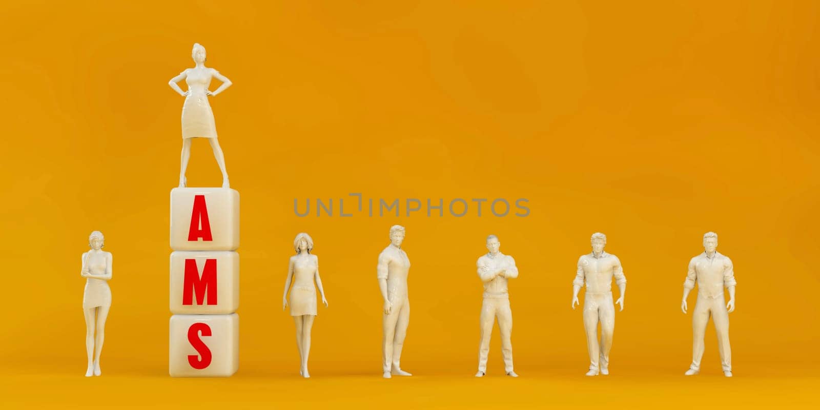 AMS Automated Manufacturing System Presentation Background in Orange and Red