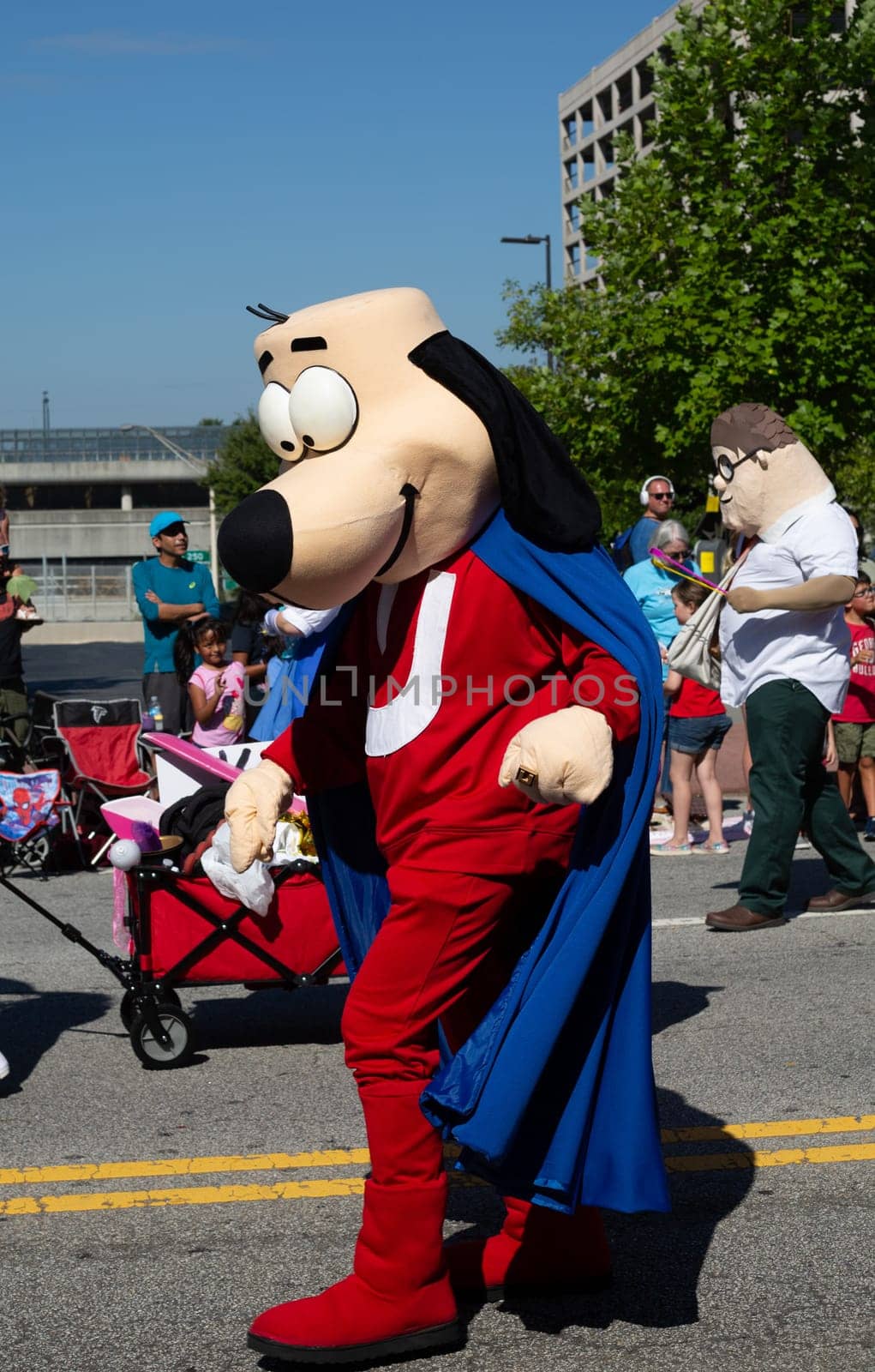 ATLANTA, GEORGIA - August 31, 2019: The annual DragonCon parade attracts over 30,000 participants and twice as many spectators