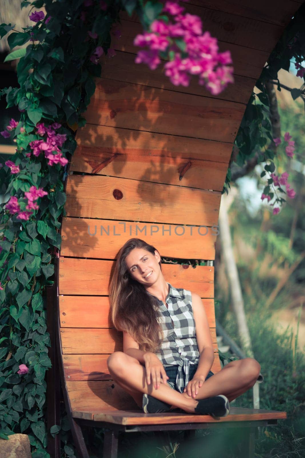 Fashion portrait of a beautiful woman outdoor. Natural beauty