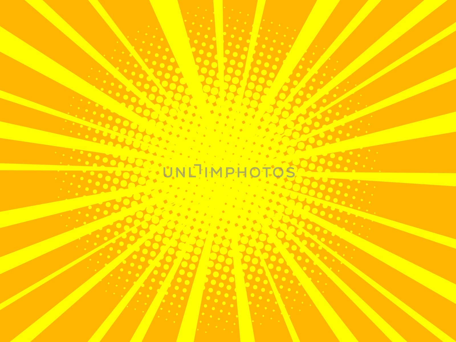 yellow pop art background retro vector illustration kitsch vintage 50s 60s style