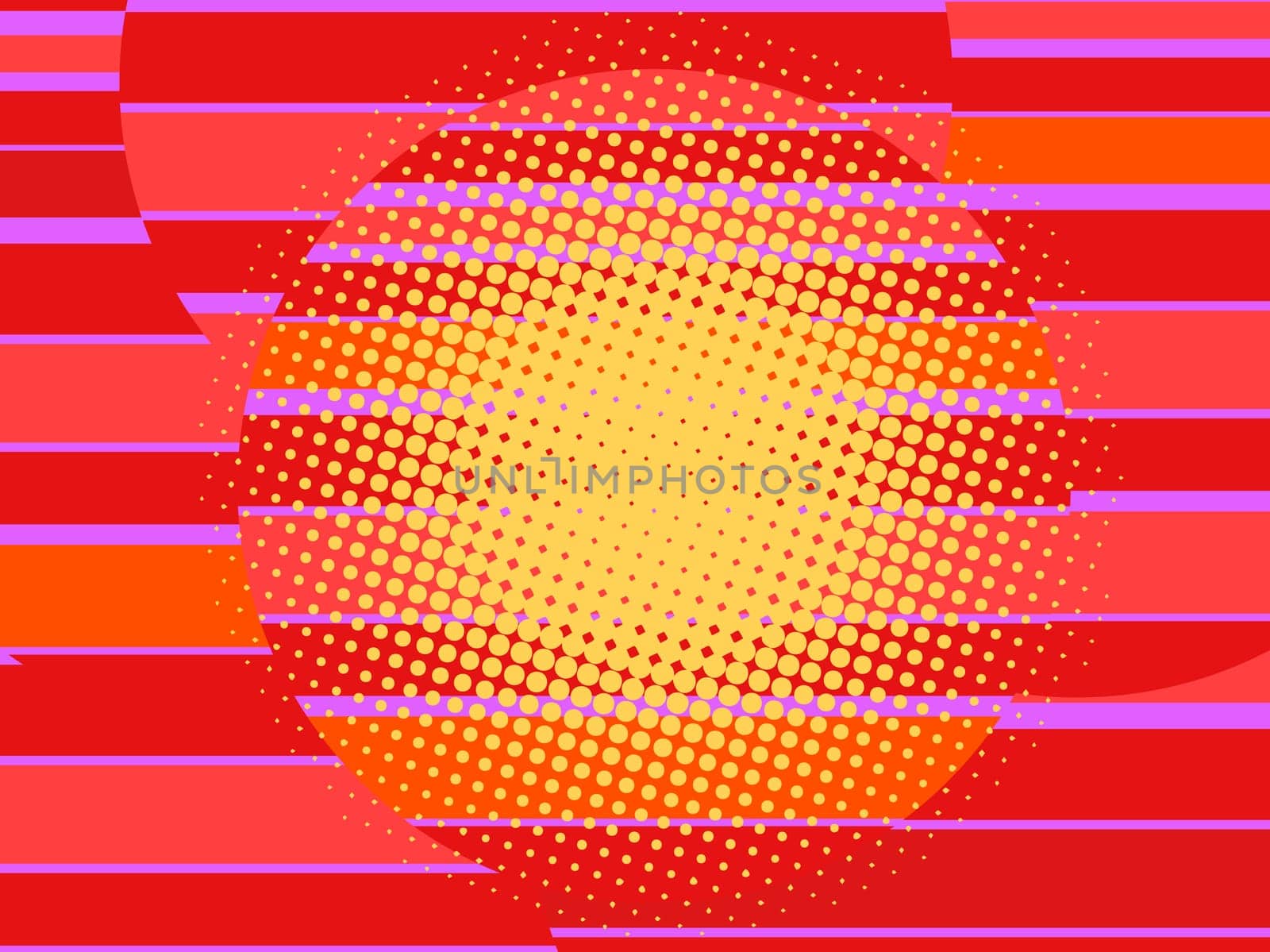 red 80s retro background. Pop art vector illustration kitsch vintage style