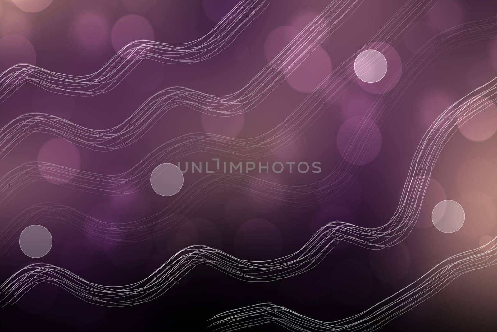 Abstract bright waves on gradient violet brown background. Beautiful waves texture for presentation, website element, advertising, business card or event flyer.
