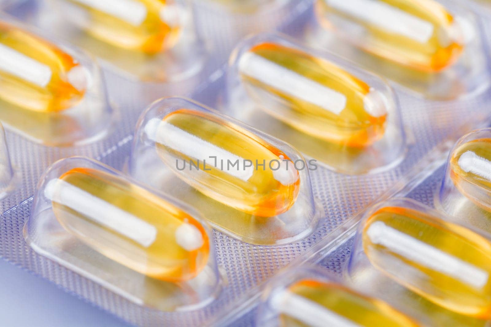 medical capsules in closeup