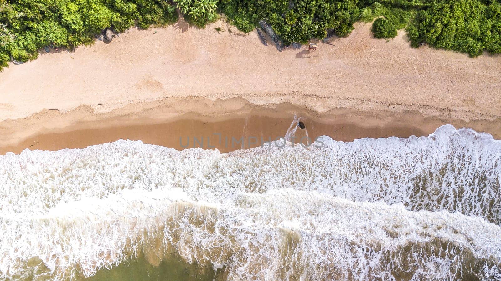 Balneario Camboriu, Santa Catarina, Brazil. Aerial view of the beach of love.