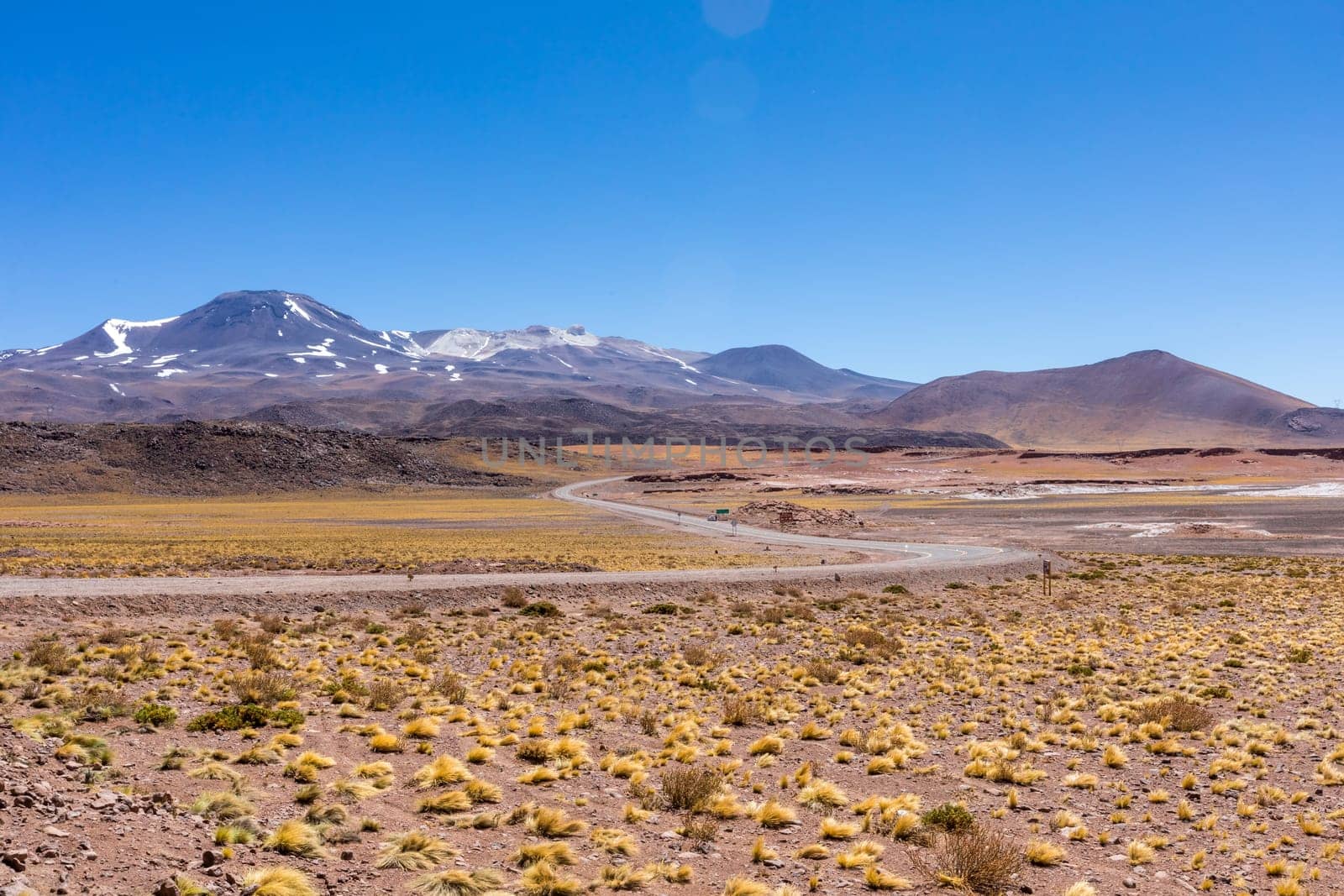 Atacama Desert, Chile. Salar Aguas Calientes. Lake Tuyacto. South America.
