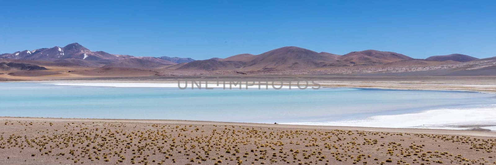 Atacama Desert, Chile. Salar Aguas Calientes. Lake Tuyacto. South America.