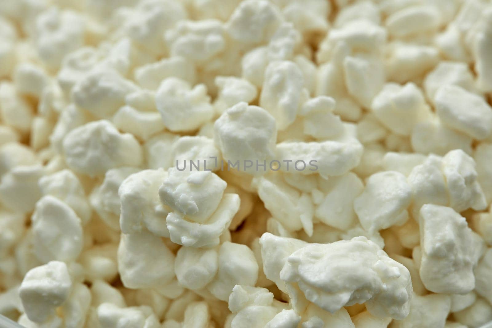 Background from fresh village cottage cheese. Healthy food. Close- up. Dietary product. Dairy product. Fitness food