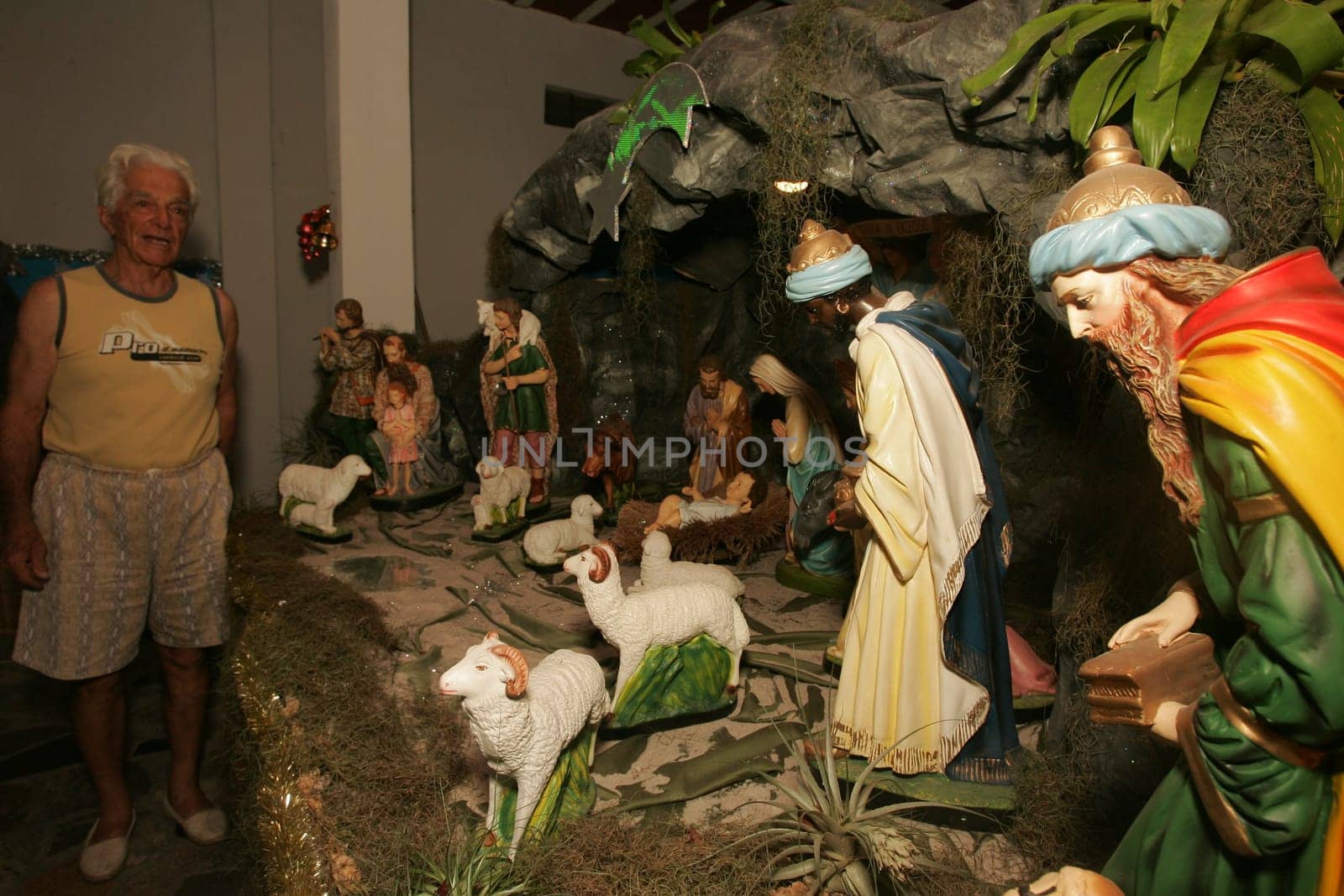 caravelas, bahia / brazil - december 14, 2010: Nativity scenes are seen at the headquarters of the Caravelas City Culture Foundation.