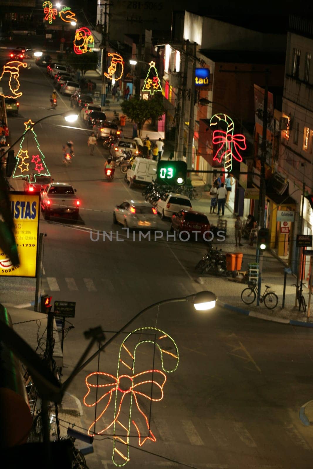 eunapolis, bahia / brazil - december 16, 2010: decoration of Porto Seguro Avenue, Eunapolis City Center.