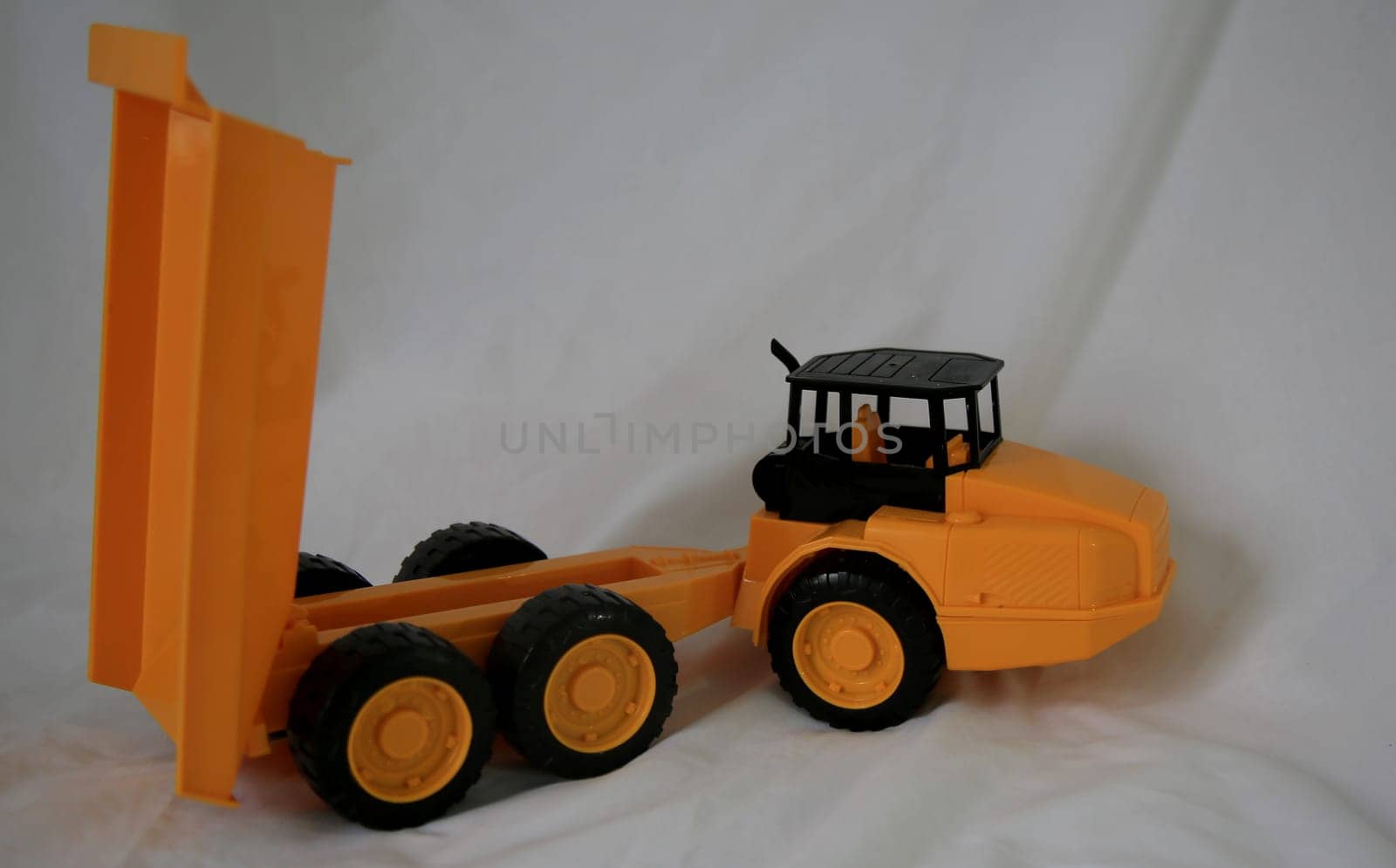 salvador, bahia / brazil - may 7, 2020: replica of a bucket truck used in a mining area.