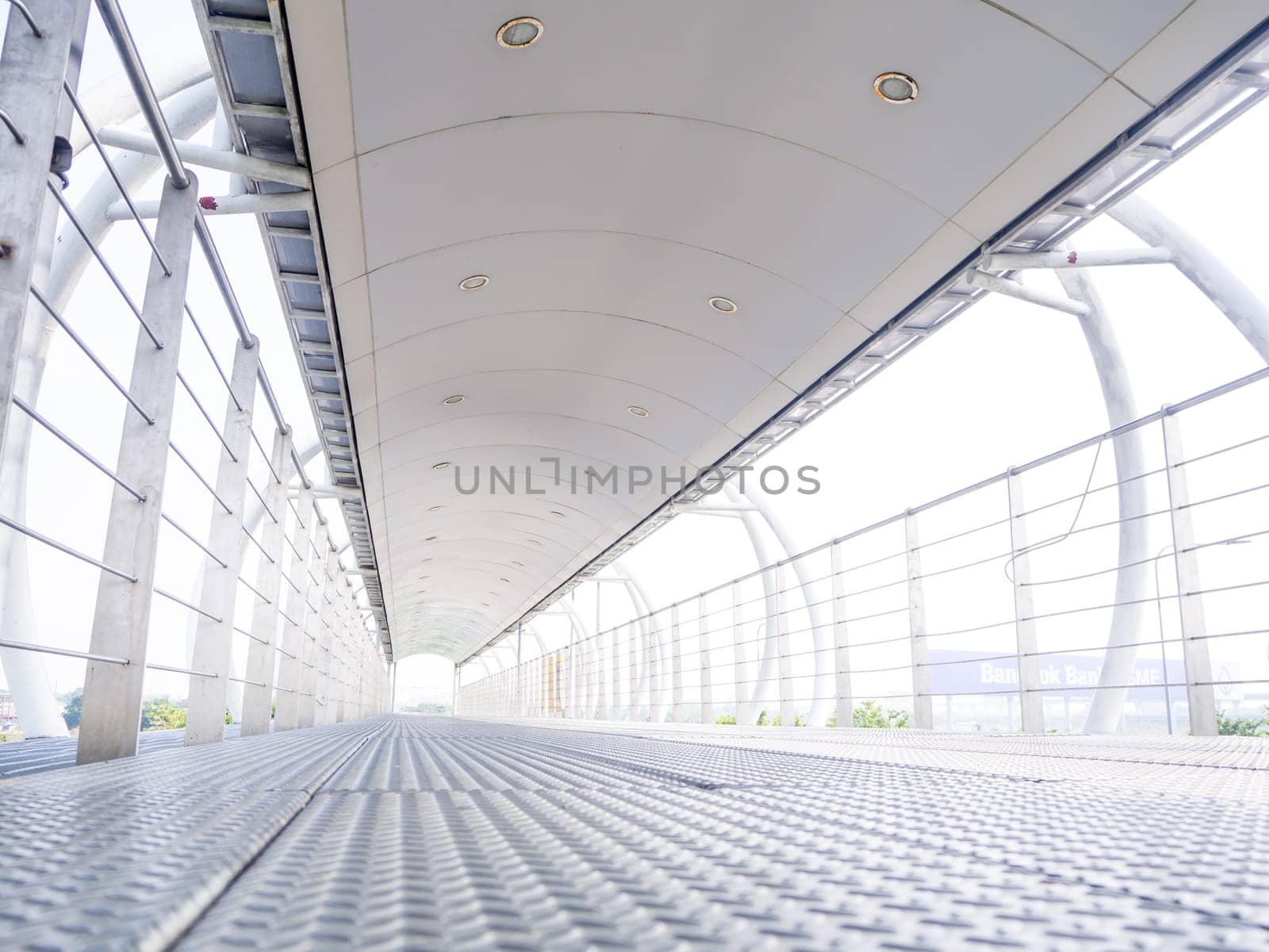 Street Bridge. Its a modern pedestrian bridge