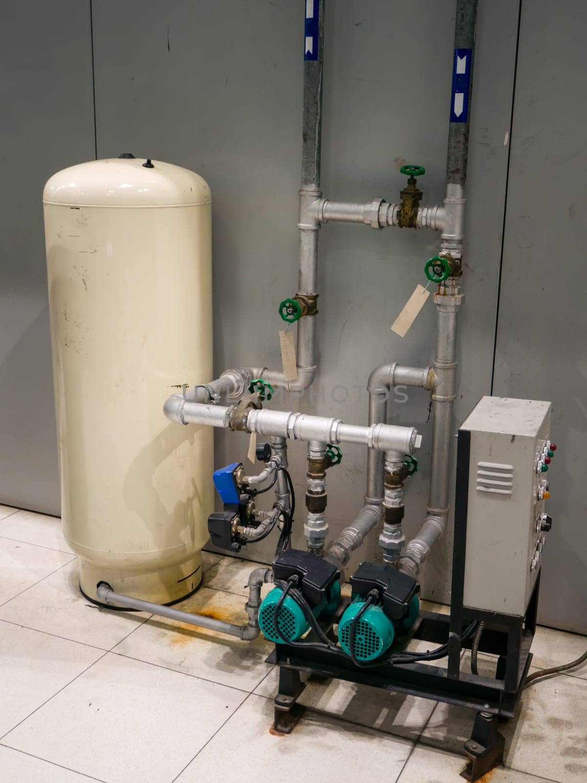 water pump booster system panel for piping and fire control system