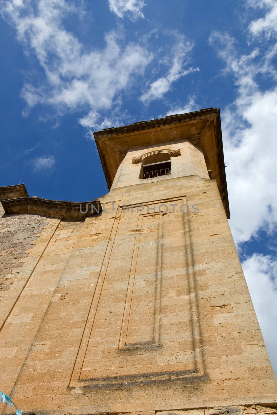 detail of the church of valldemossa, in mallorca island, spain