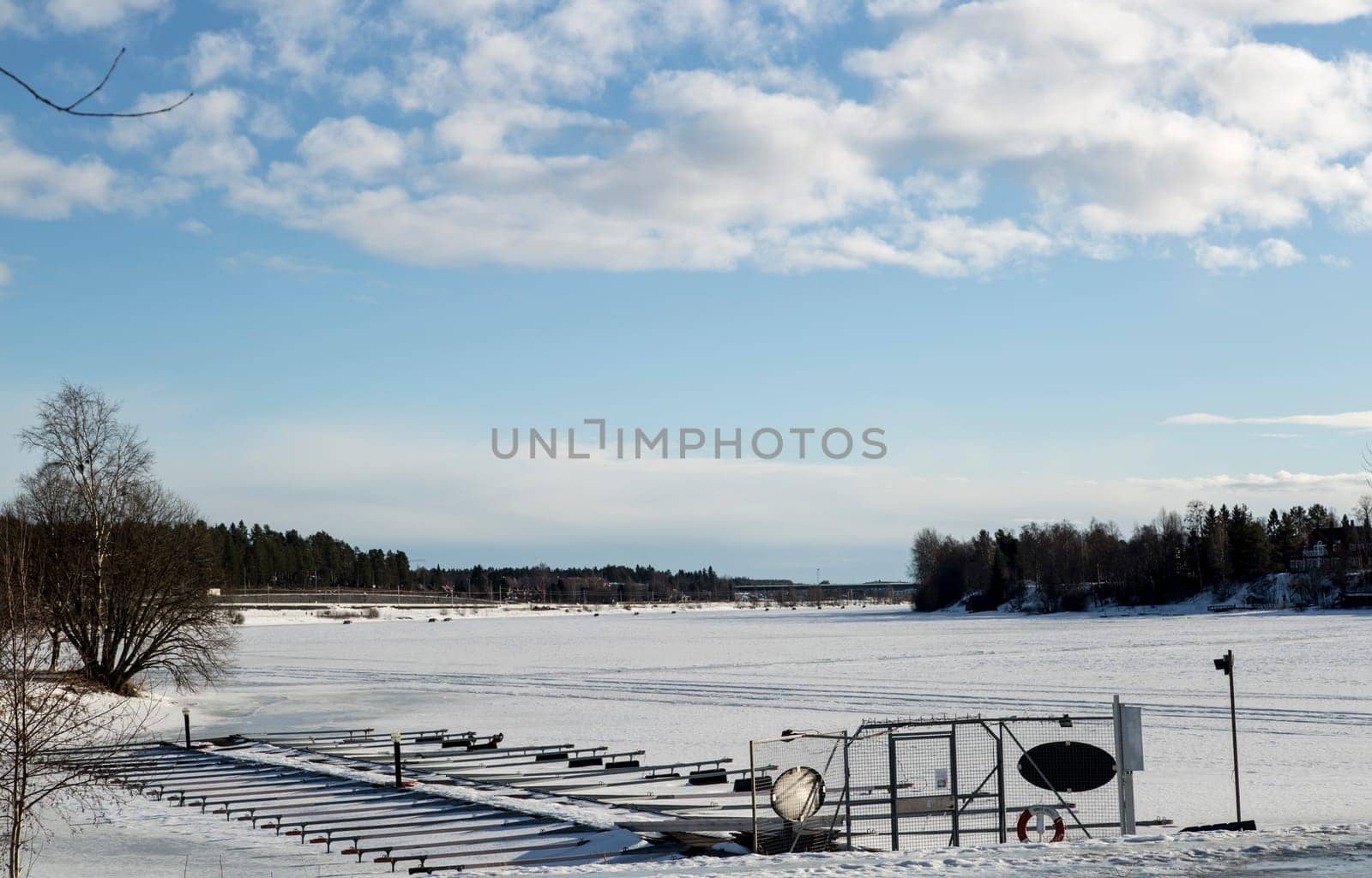 Boat Club in Freezing Winter