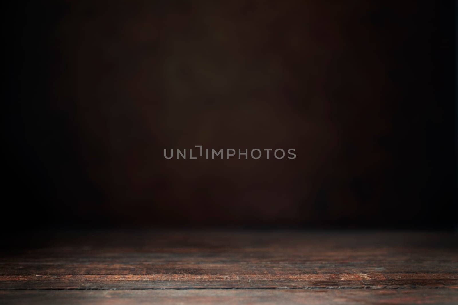 Dark wooden susrface and out of surface background to composite your product into.