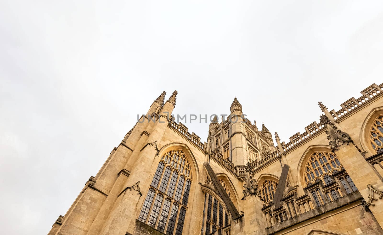 Bath Abbey in Bath, Somerset, United Kingdom on 1 December 2019