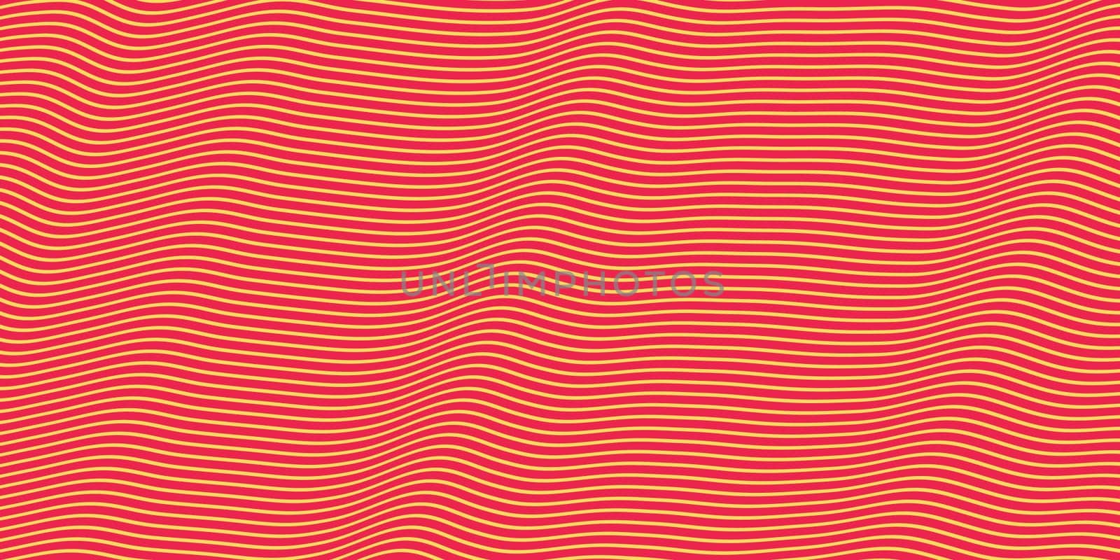 Red Orange Seamless Hypnotic Waves Background. Stylish Colorful Ripples Texture. Dynamic Modern Backdrop.