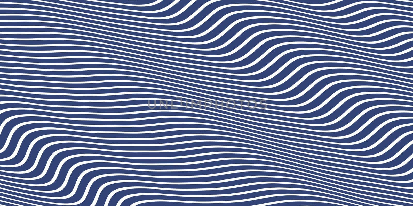 Strong Blue Seamless Hypnotic Waves Background. Stylish Colorful Ripples Texture. Dynamic Modern Backdrop.