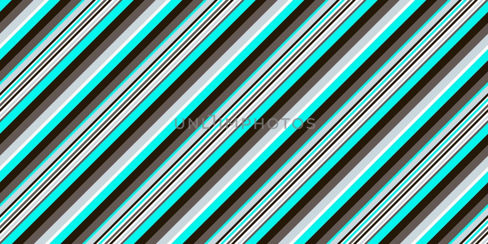 Blue Brown Black Seamless Inclined Stripes Background. Modern Colors Sidelong Lines Texture. Vintage Style Stripe Backdrop.