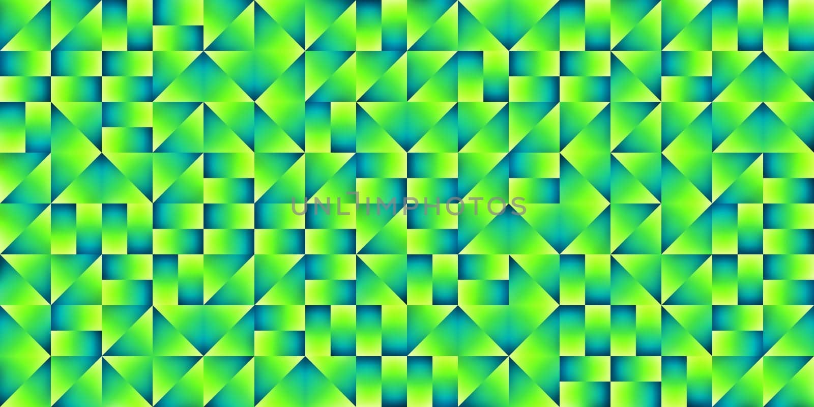 Lime Green Modern Random Filling Geometric Shapes Pattern Background Texture.