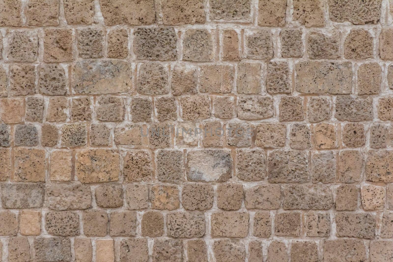 Brickwork with individual craft bricks pattern. Strong manual work construction build has stability. Nice creativity vintage pattern.
