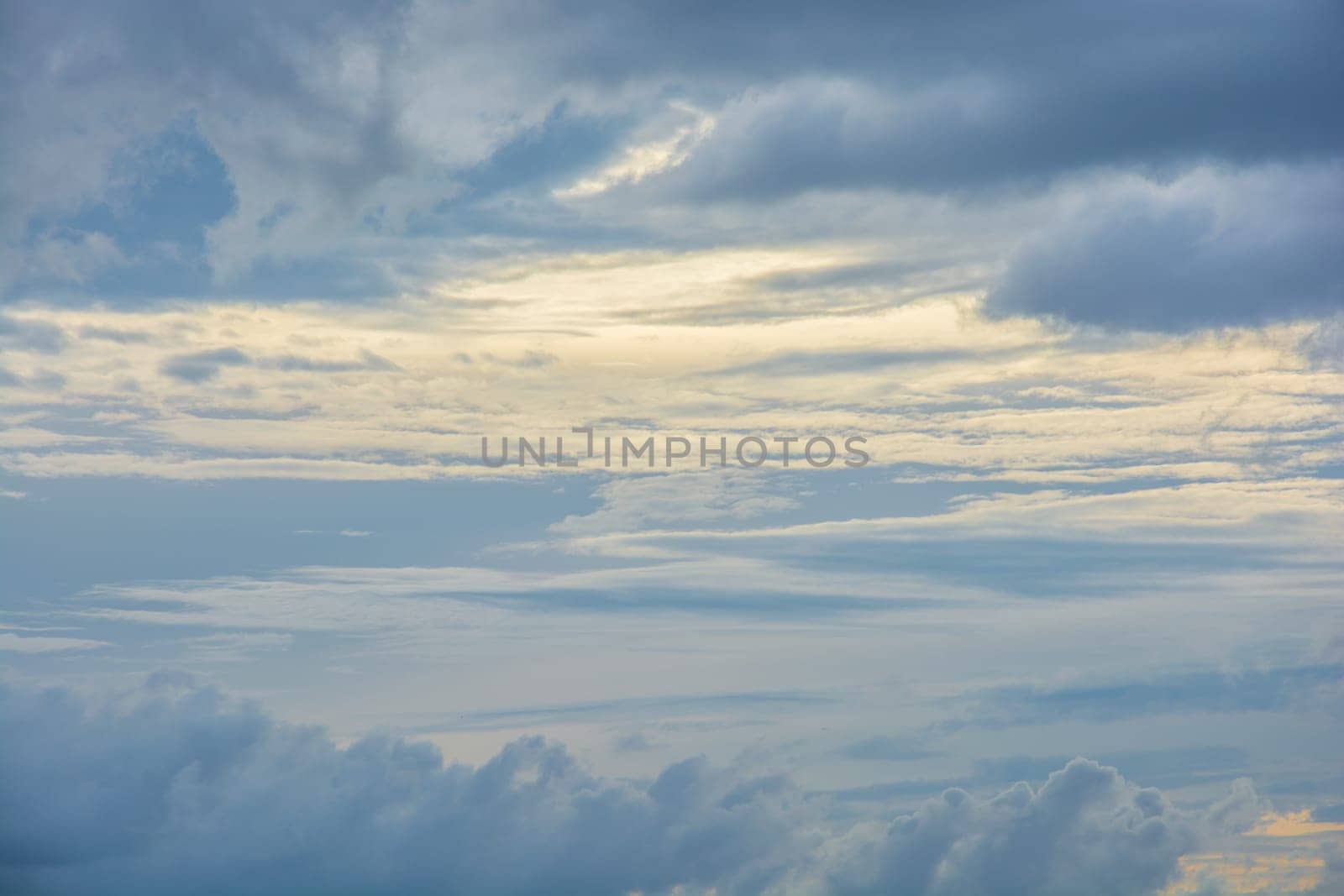 sky with clouds and sunset