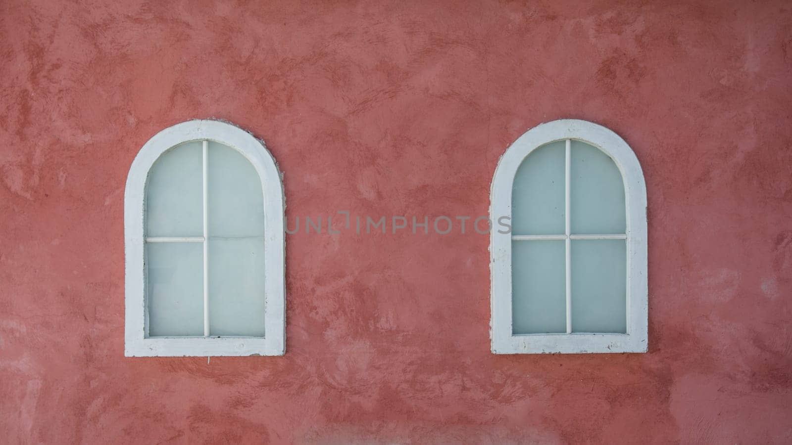 Vintage window on nice color cement wall can be used for background