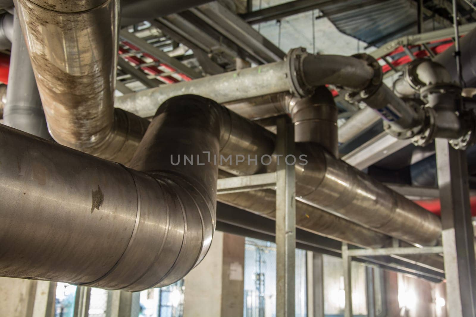Big pipe under the building underground