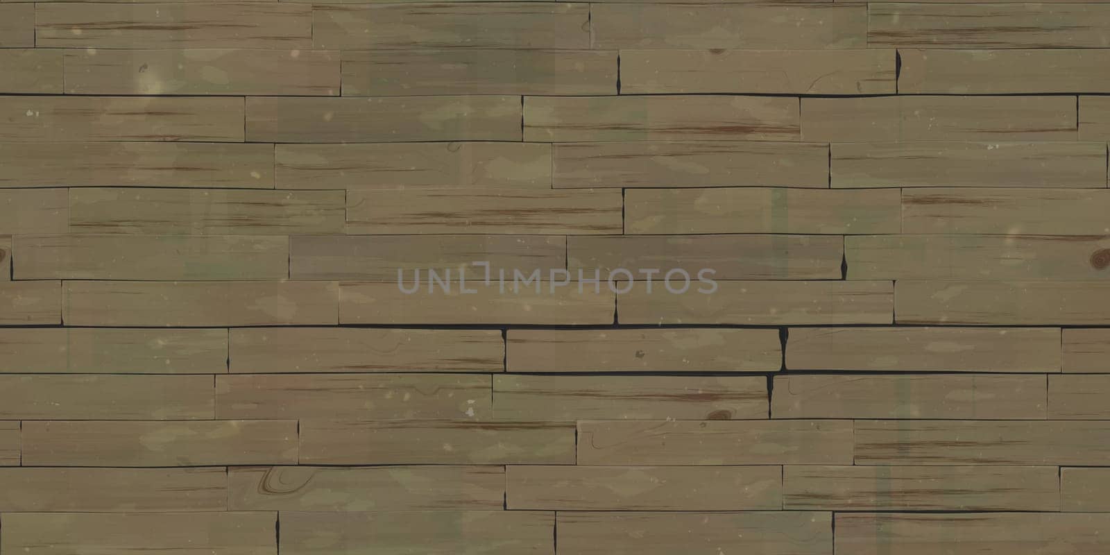 Seamless Brown Wooden Planks Wall Texture. 3d Rendering. 3d illustration.
