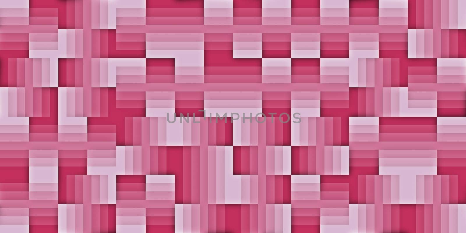 Pink Modern Random Filling Geometric Shapes Pattern Background Texture.