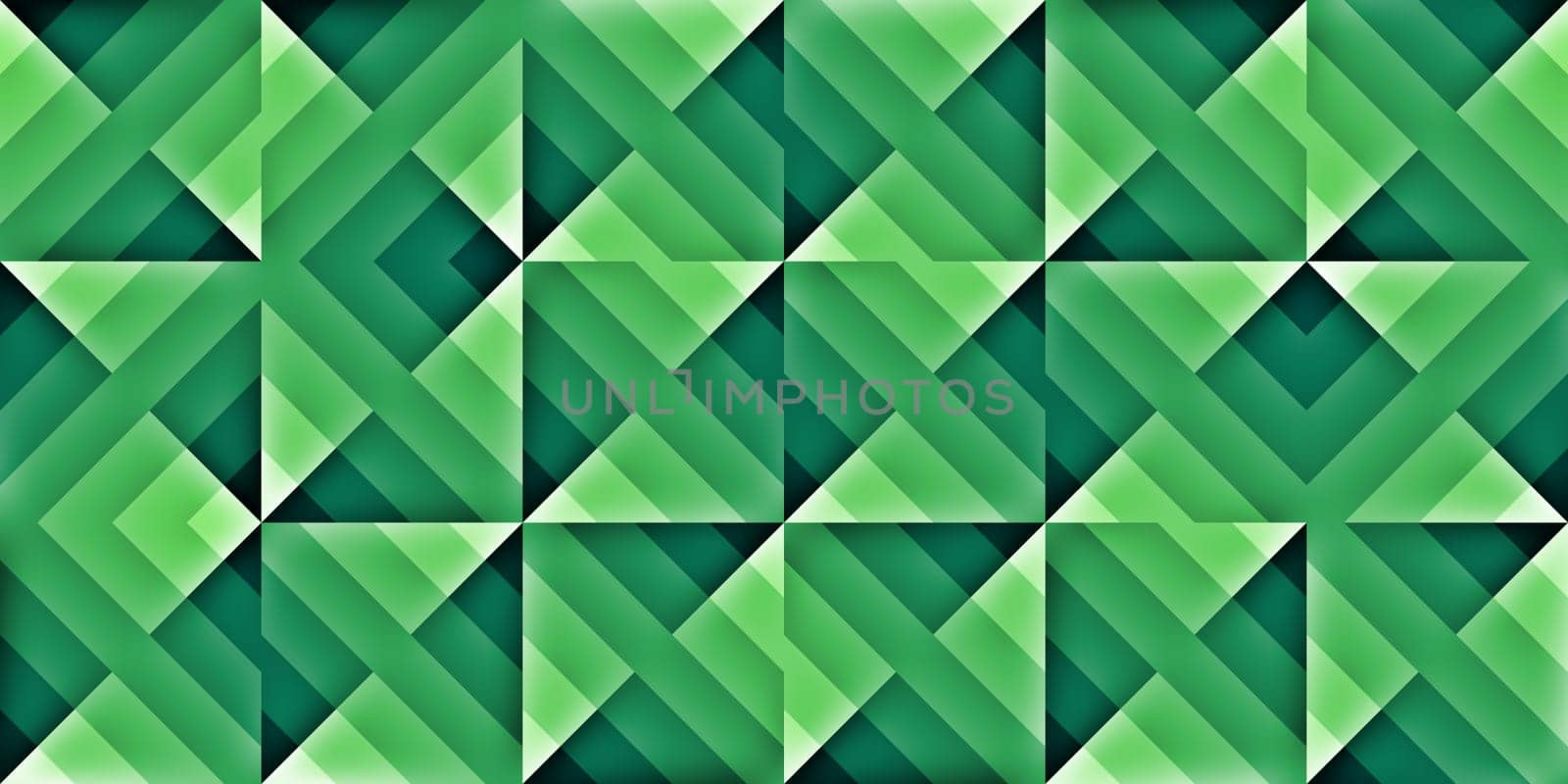 Green Modern Random Filling Geometric Shapes Pattern Background Texture.