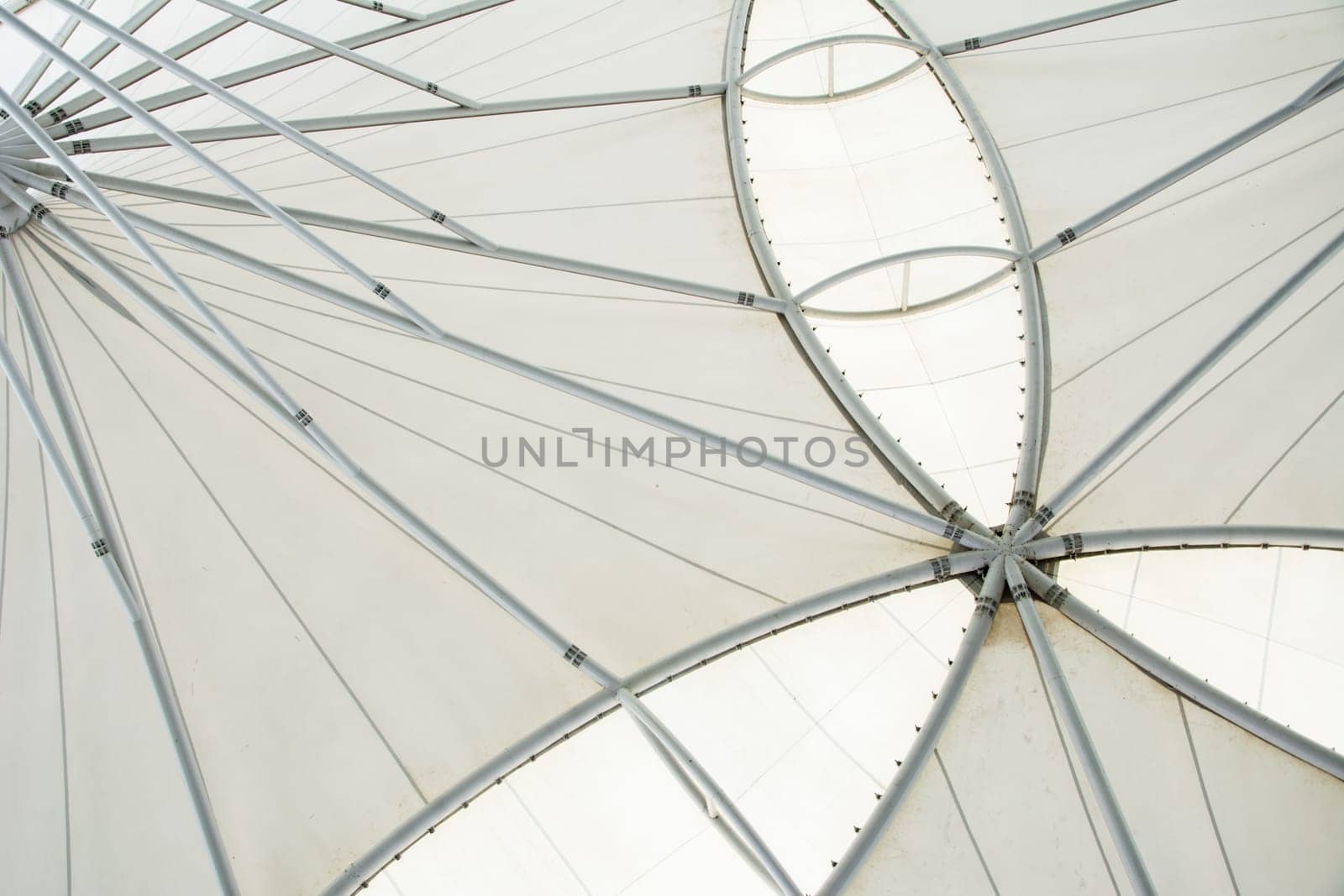 abstract modern station building structure