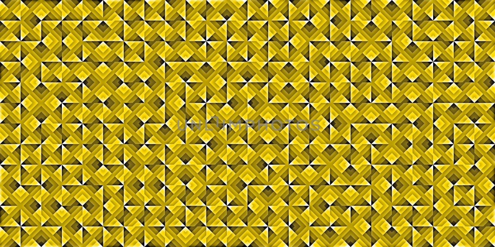 Yellow Modern Random Filling Geometric Shapes Pattern Background Texture.