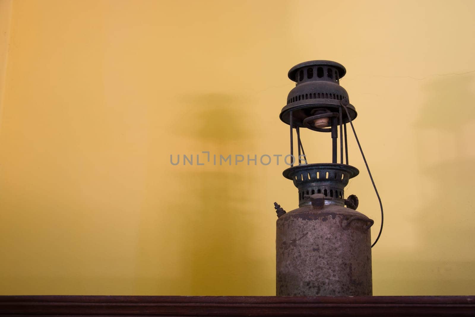 Old lantern on the wall