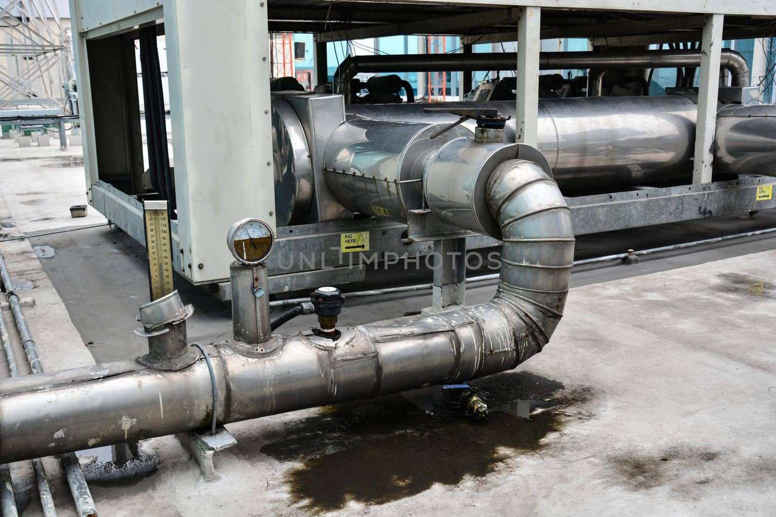Plumbing for HVAC Air Conditioner
