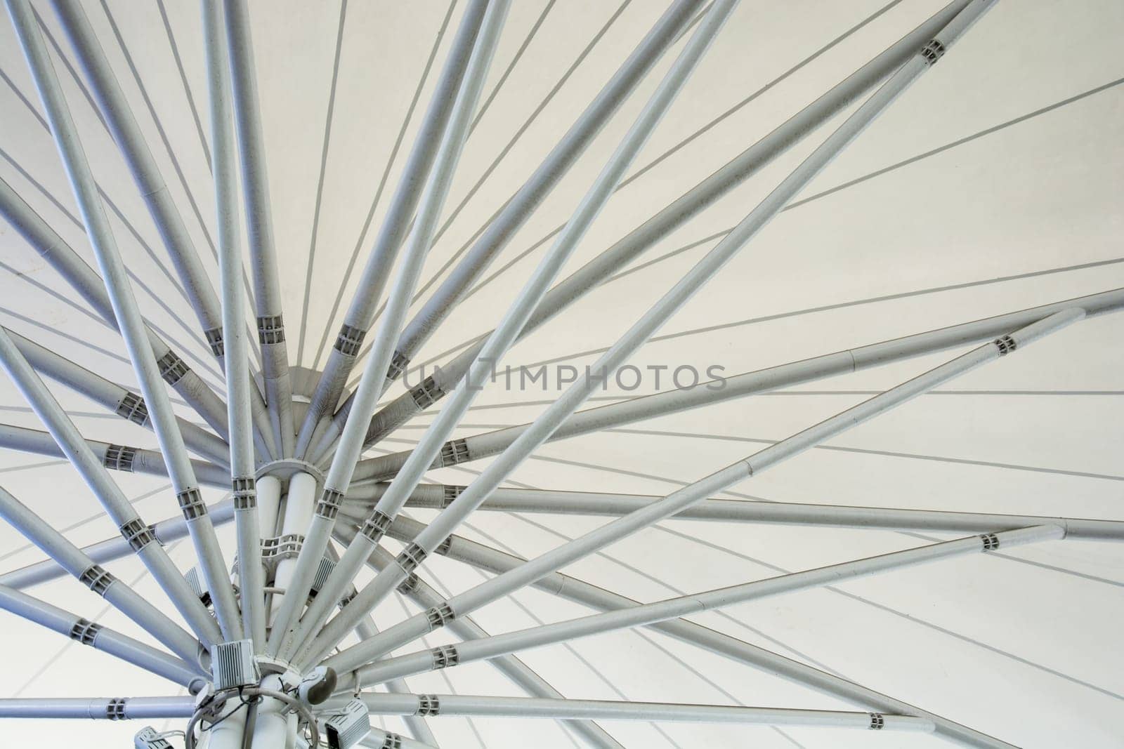 abstract modern station building structure