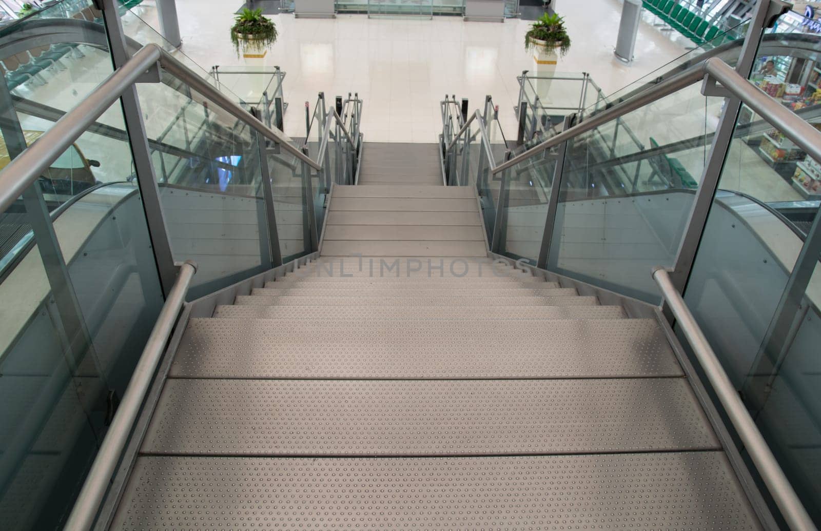 Modern staircase business interior