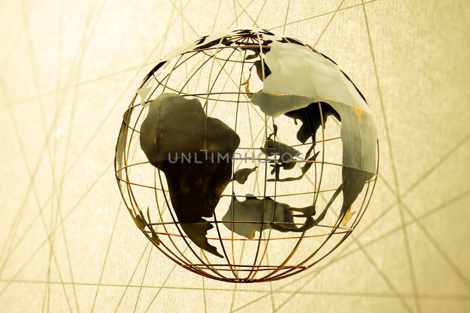 worldwide or global business in contemporary modern style