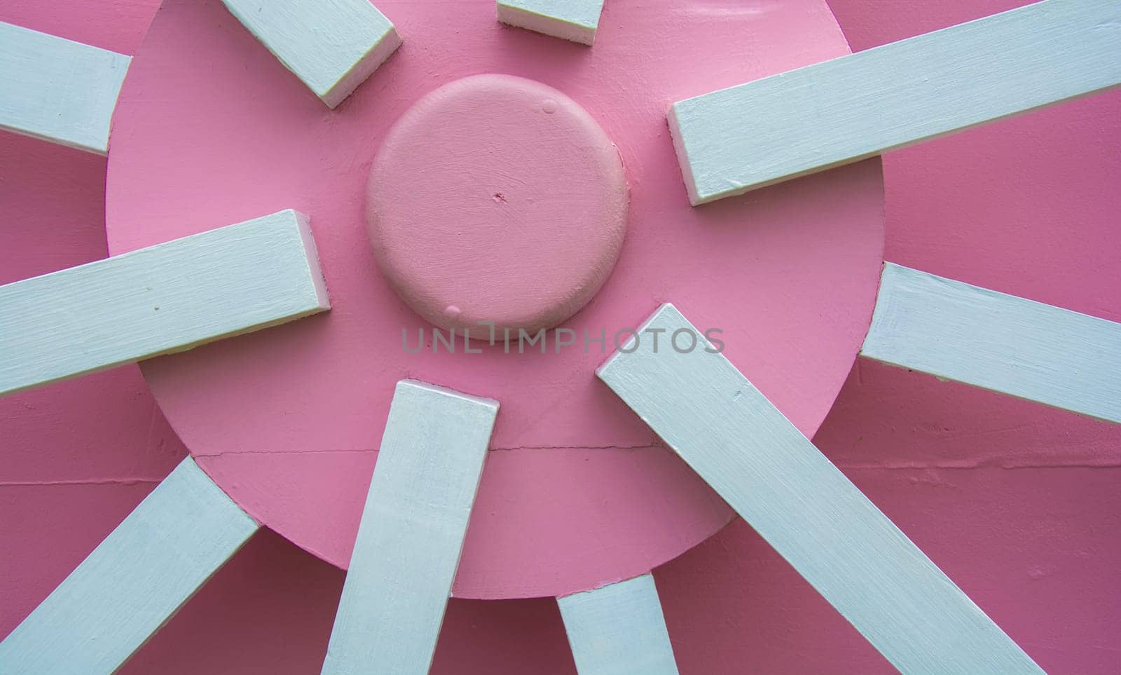 Wooden watermill in wheel from wood