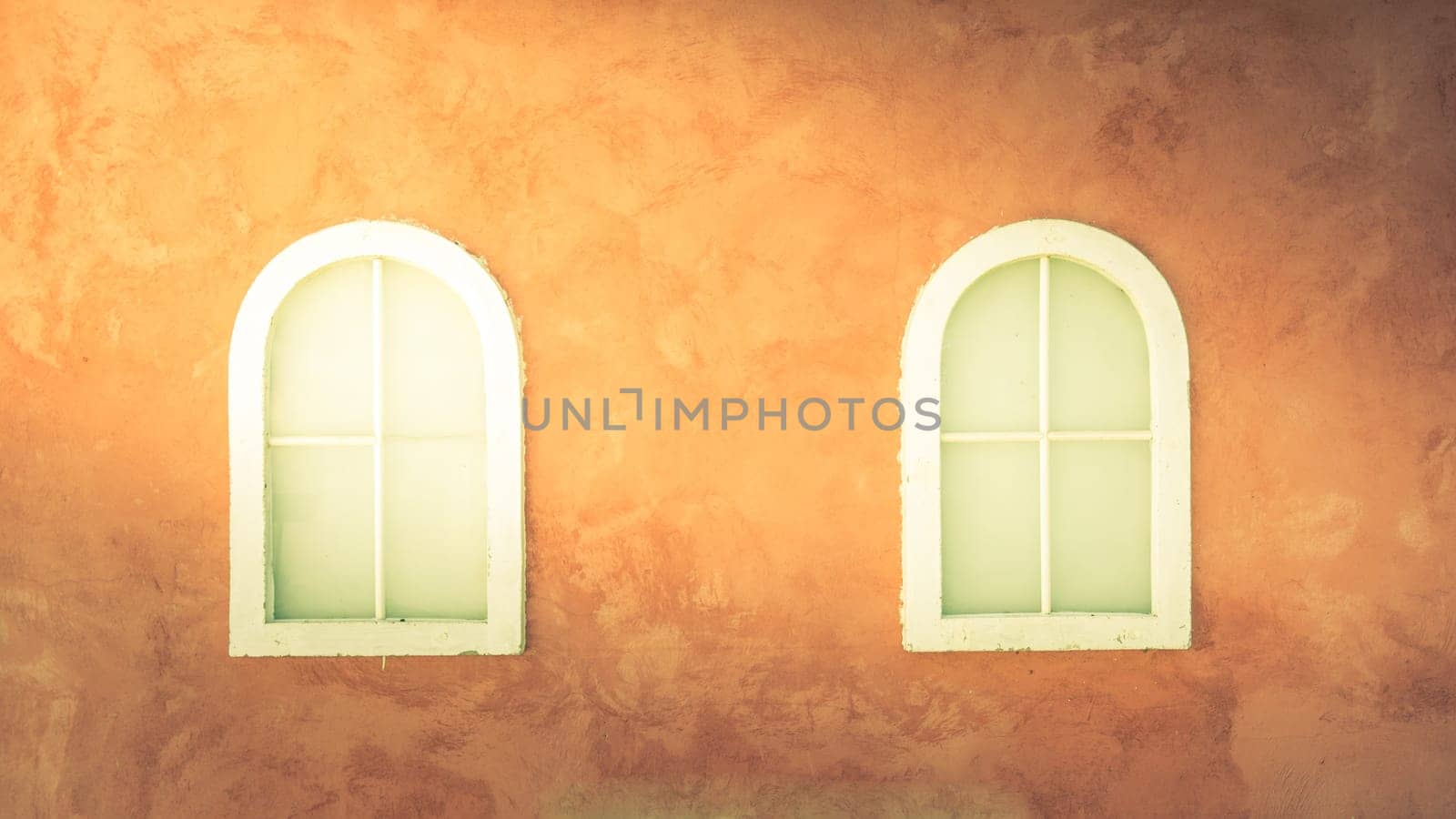 light on Vintage window on nice color cement wall can be used for background