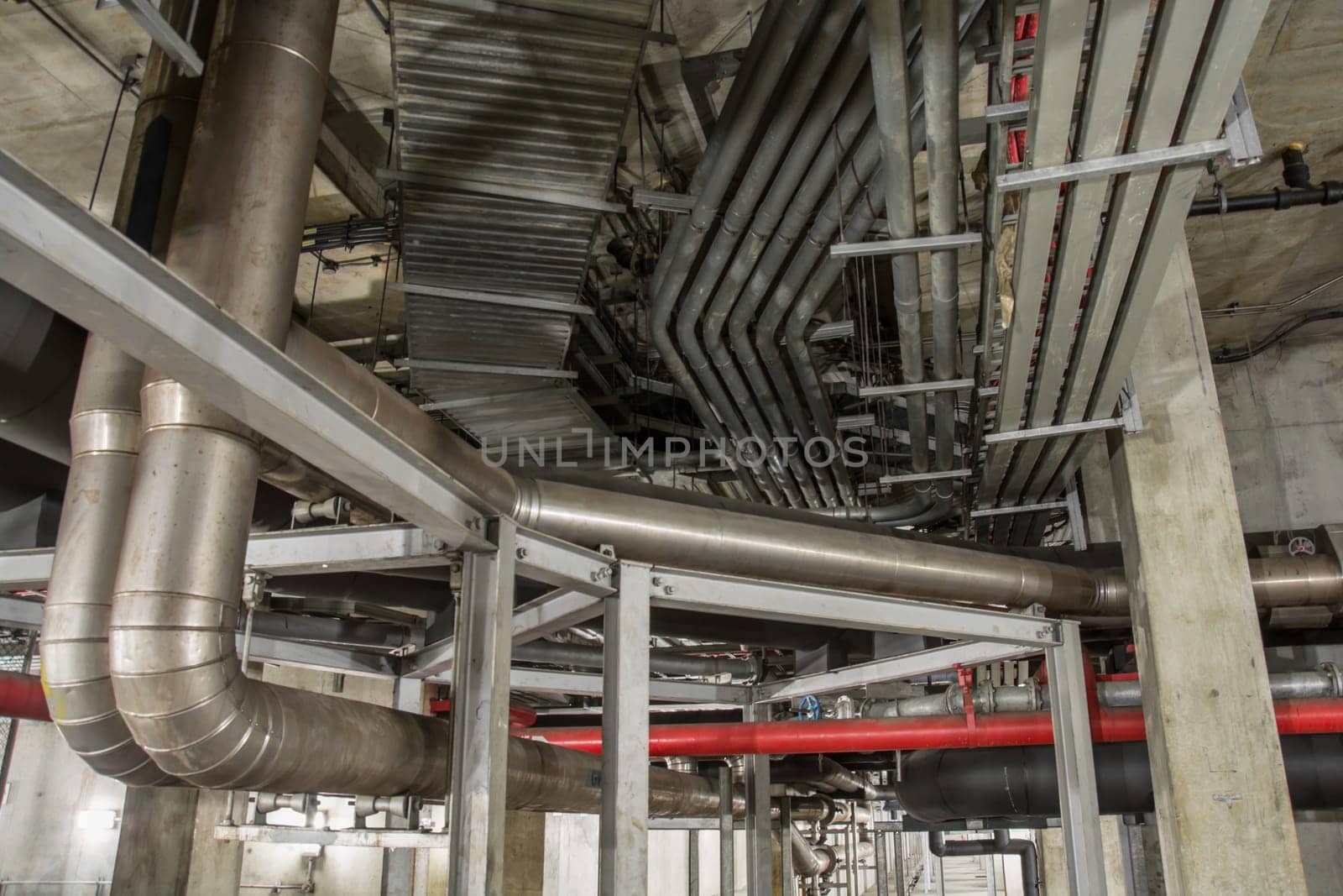 Big pipe under the building underground
