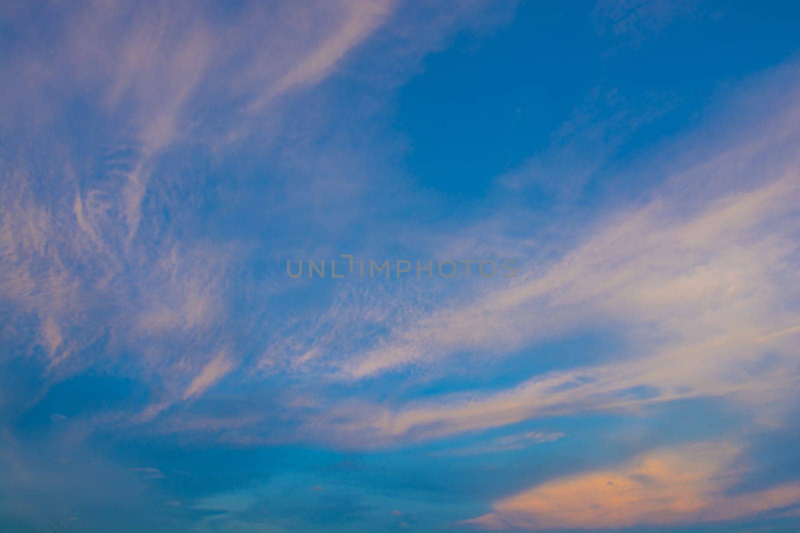 sky with clouds and sunset