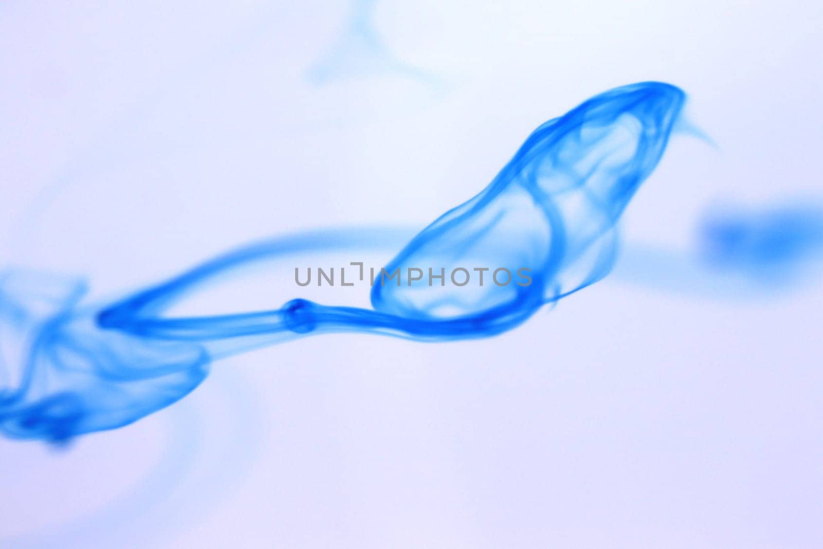 Ink Drop Mystic Magic Dynamic Motion in Water. Soft Background.
