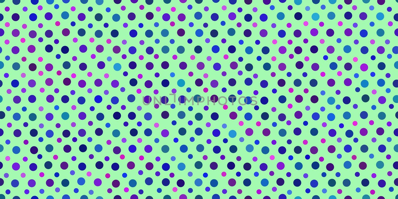 Turquoise Dots Pattern Background. Retro Circles Backdrop. Balls Texture.