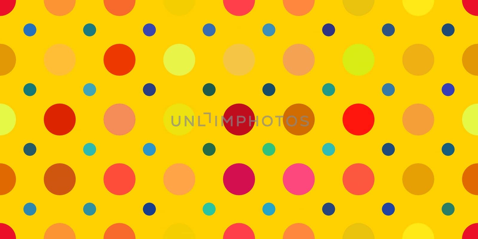 Yellow Dots Pattern Background. Retro Circles Backdrop. Balls Texture.