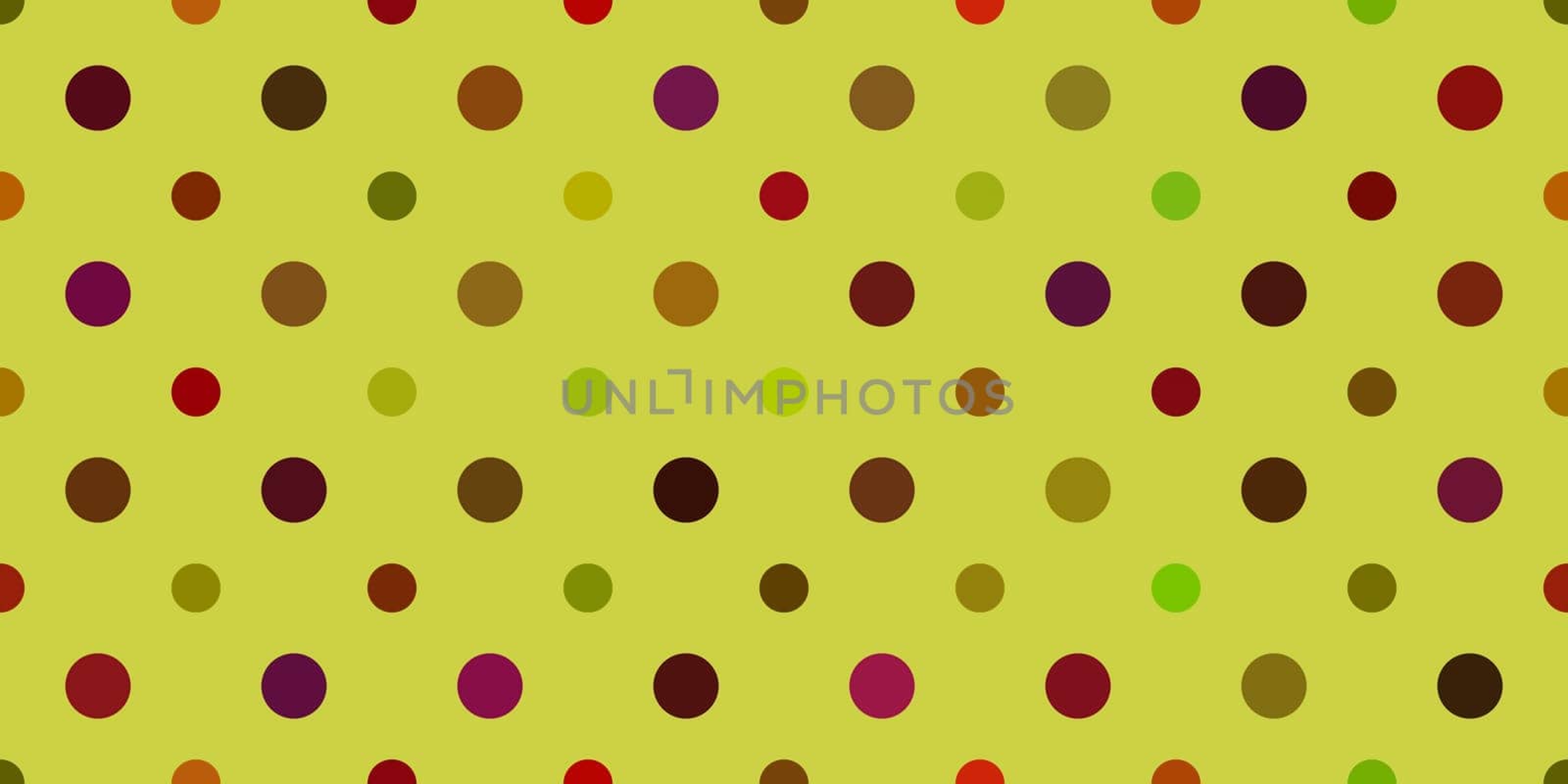 Yellow Dots Pattern Background. Retro Circles Backdrop. Balls Texture.