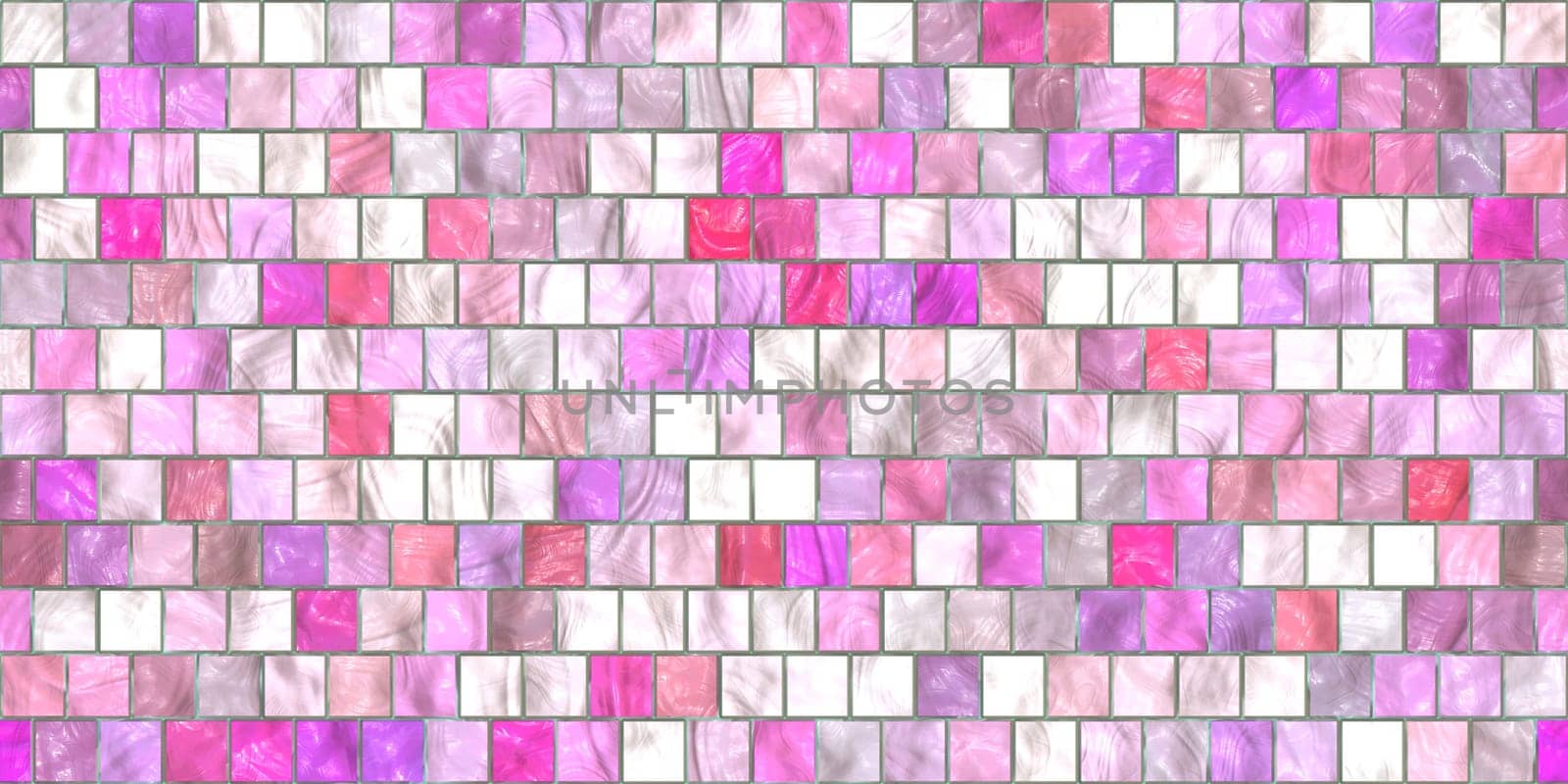 White Pink lilac Modern Tiled Ceramic Mosaic Tiles Material Texture. Good for Interior Design