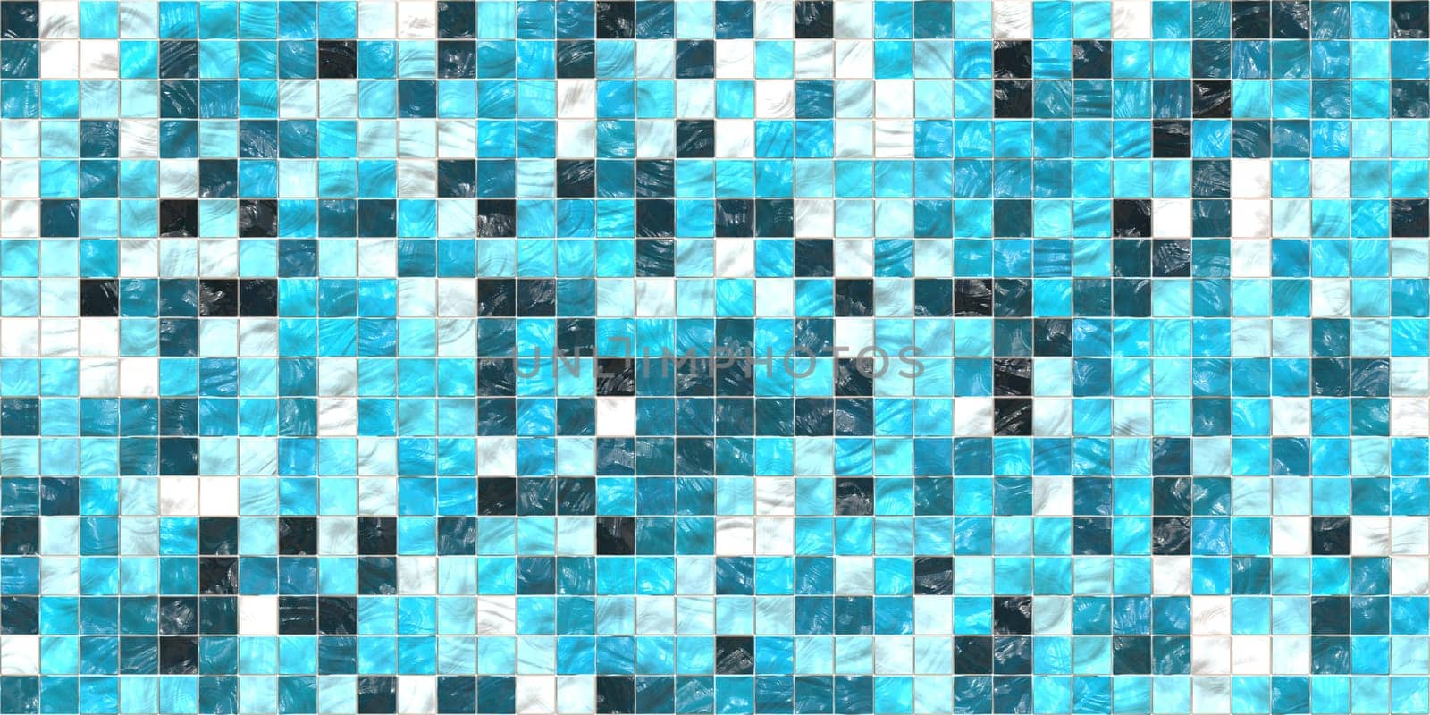Sky Blue Modern Tiled Ceramic Mosaic Tiles Material Texture. Good for Interior Design