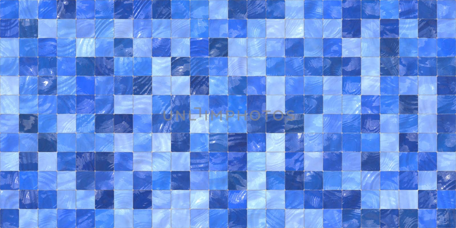 Blue Aqua Modern Tiled Ceramic Mosaic Tiles Material Texture. Good for Interior Design