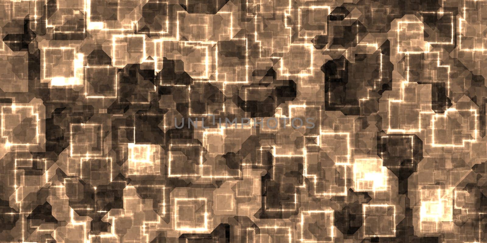 Light gold cyberspace futuristic virtual background. Electrical digital lights pattern.